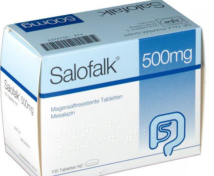 Салофальк 500 мг - инструкция по применению