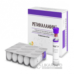 Способ применения и фармакологическое действие препарата ретиналамин