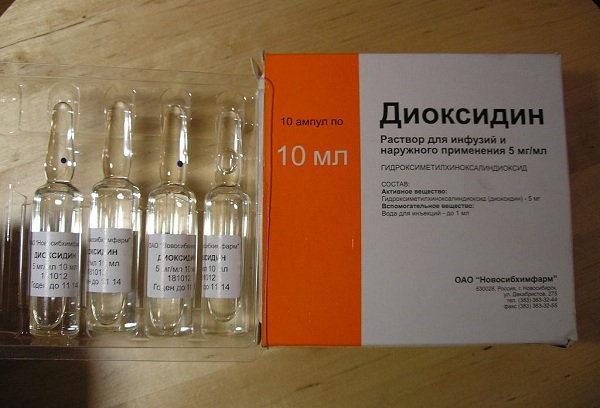 Диоксидин при лечении гайморита