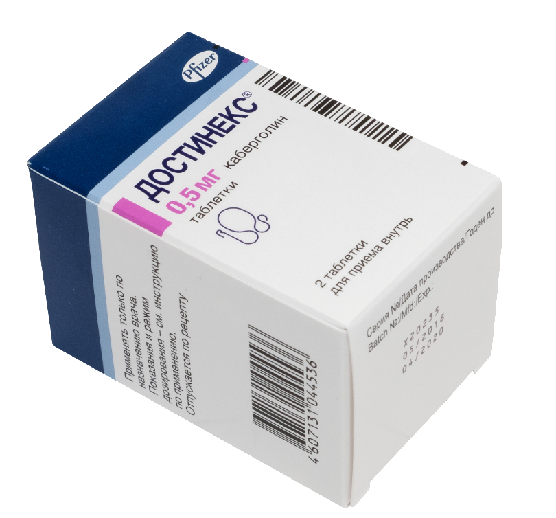 Таблетки 0,5 мг достинекс: инструкция по применению