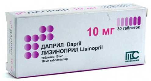 Лизиноприл (lisinopril) инструкция по применению