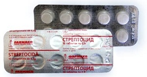 Стрептоцид таблетки от боли в горле