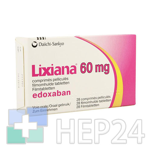 Апиксабан: таблетки 2,5 мг и 5 мг