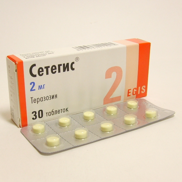 Доксазозин: таблетки 1 мг, 2 мг, 4 и 8 мг