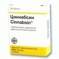 Циннабсин – гомеопатические таблетки для эффективного лечения синуситов