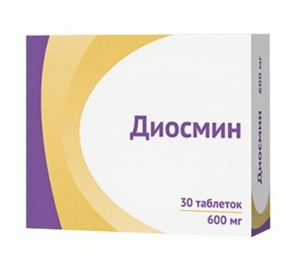 Диосмин: таблетки 600 мг