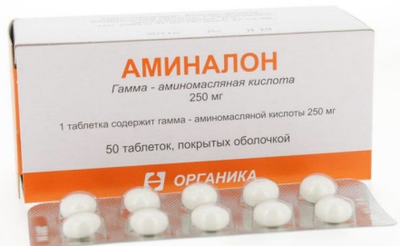Аминалон: таблетки 250 и 500 мг