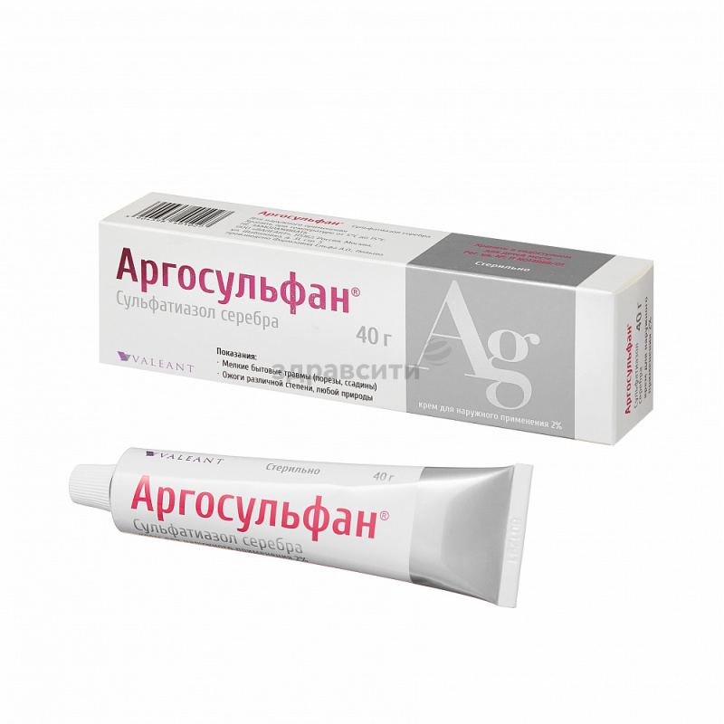 Антибактериальный крем аргосульфан: инструкция по применению