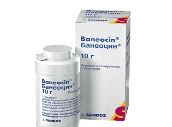 Мазь банеоцин для наружного применения