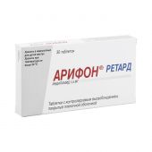 Таблетки 2,5 мг и 1,5 мг арифон (ретард): инструкция, цены и отзывы