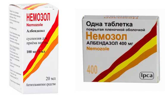 Суспензия и таблетки 200 мг и 400 мг немозол: инструкция по применению, отзывы и цены