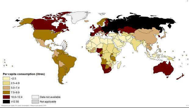 Самая пьющая страна в мире: рейтинг на 2018-2019 года