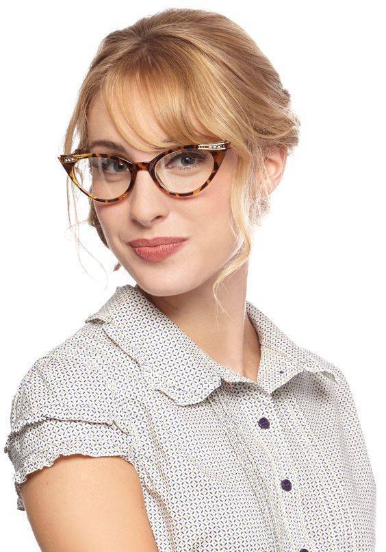 Стильные очки для милых дам: как подобрать очки по форме лица