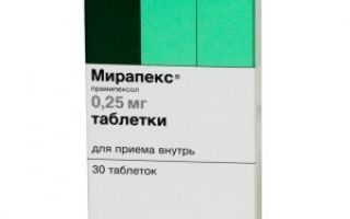 Препарат: мирапекс пд в аптеках москвы