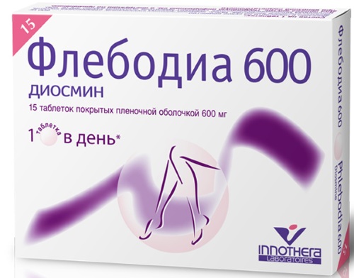 Диосмин: таблетки 600 мг